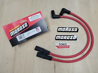 Moroso 28630 Harley Davidson Sportster XL Spark Plug Wire Kit 04-06 Ultra 40 Red • $27.99