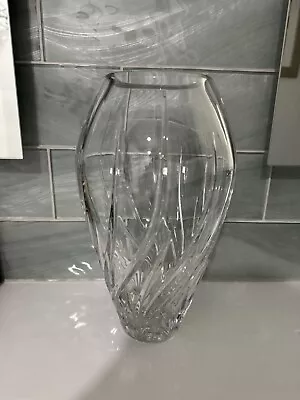Waterford Crystal Vase Heavy Large 11.5  Marquis WYNDMERE Marked Excellent • $64.99