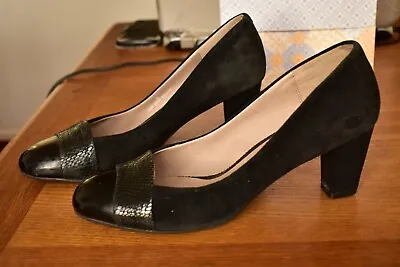 Ladies M&s Footglove Black Shoes Size 6 • £14.99