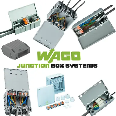 Wago Boxes Cable Connectors Housing Enclosure Junction Box Large & Small Ipx Ip • £129.86