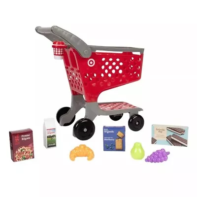 Target Toy Shopping Mini Cart 12 Pieces Kids Groceries Fruit Brand New Original • $19.99