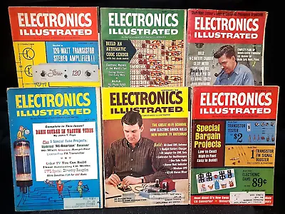 $56.15 • Buy Vintage Electronics Illustrated Magazine Lot Of All Issues In 1964 Vacuum Tubes