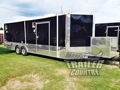 $26995 • Buy New 2023 8.5 X 24 V-nose Enclosed Cargo Car Hauler Trailer Loaded Race Package 2