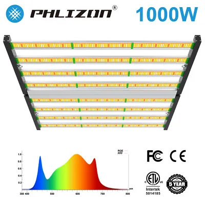 Phlizon 1000W Commercial Grow Light Full Spectrum Bar W/Samsungled Indoor FC1000 • $229.99