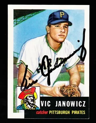 1991 Topps Archives Vic Janowicz 1953 Topps Signed Autograph #222 Baseball Card • $139.95