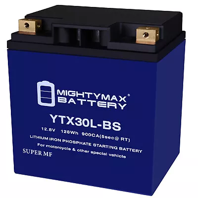 Mighty Max YTX30L-BS Lithium Battery Compatible With Motorcycle Harley Davidson • $139.99