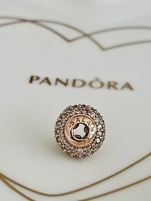 💜 PANDORA Essence *BALANCE* Rose Gold Pave Charm 💝 Wonderful Gift 🎁 • £39.95