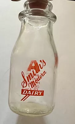 Smith Modern Dairy 1/2 Pint Milk Bottle Call 838-4361 • $15.10