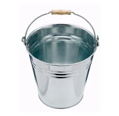 £6.99 • Buy Zinc Metal Bucket Galvanised Tin Pot Garden Planter Herb Flower Ice Cool Bucket