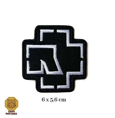 £2.49 • Buy RAMMSTEIN WHITE Embroidered Iron On Sew On Patch Heavy Rock Band