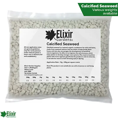 Calcified Seaweed Organic Kelp/Coral Fertiliser & Soil Conditioner | 500g - 25kg • £6.99