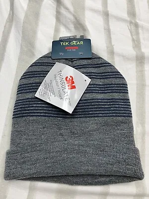 Men's Or Women's Unisex Tek Gear Warm 3M Thinsulate Insualtion Beanie Grey Blue • $16