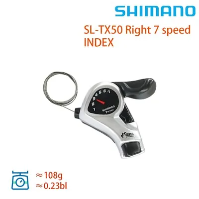 New Shimano Tourney SL-TX50 Thumb Gear Shifters 7 Speed Right Shift Lever 22.2mm • $21.48