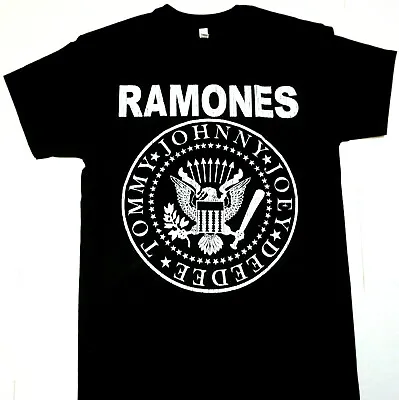 RAMONES T-shirt Distressed Punk Rock Tee Men's Black 100% Cotton New • $16.99