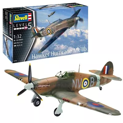 Revell 04968 Hawker Hurricane Mk IIb 1:32 Plane Model Kit • £38.95