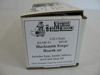 $239.99 • Buy Western Scale Models Diecast 1/20.3 G Scale Blacksmith Forge & Hearth Set #MF-91