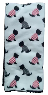 🐕 Black Schnauzer In Red Plaided Shirt & Dotted Gray Shirt Kitchen Towels 3 • $9.99