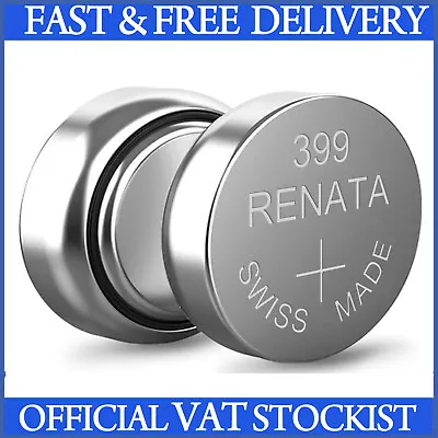 Renata Watch Battery 399 SR927W - Swiss Made - FAST & FREE UK DELIVERY • £1.95