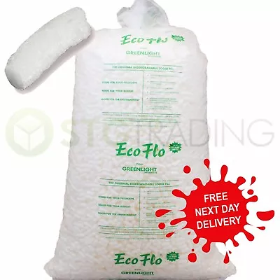 15 Cubic Feet Of Ecoflo Loose Fill Packing Peanuts FAST • £27.95