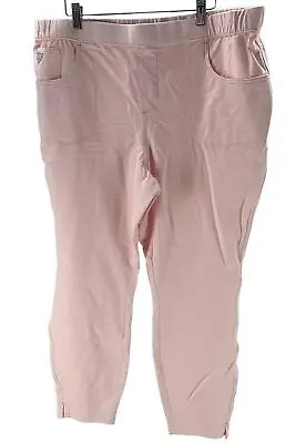 Quacker Factory Dream Jeannes Pull-On Leggings Pockets Pink • $24.99