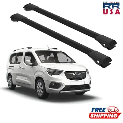 For Vauxhall Combo E Since 2018 Cross Bars Roof Rack Black • $129