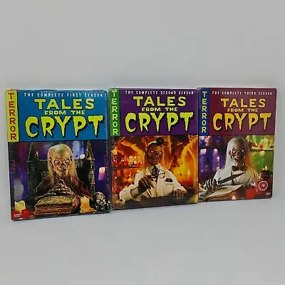 £79 • Buy Region 1  Tales From The Crypt Complete Season 1 To 3 DVD Box Set Horror Classic