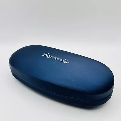 Faconnable Glasses Case Glasses Sunglasses Blue XL Hard Case New • £28.84