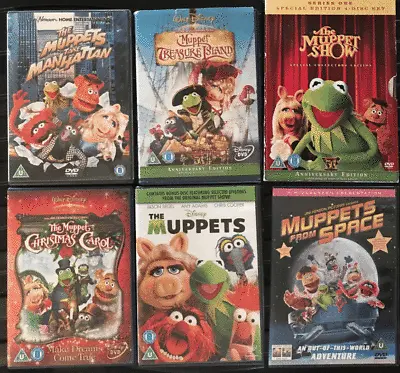 £14.95 • Buy Disney Muppets Movies/Show Space/Treasure Island/Take Manhattan/Carol Bundle X6