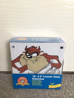 £19.99 • Buy Looney Tunes 10- 3.5  Diskettes 1.44mb IBM 2HD High Density By Fellowes Sealed