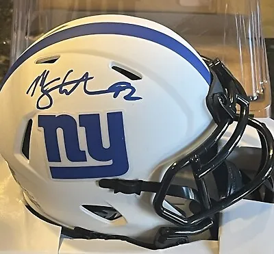 Michael Strahan Autograph Signed New York Giants Lunar Mini Helmet - BAS HOF • $149.99