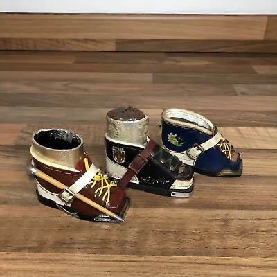 £19.99 • Buy 3 X Vintage Matchstick Matchbox Ski Boot Unique Collectibles Tirol, Etna Etc