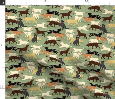 £30.42 • Buy Labradors Dogs Labrador Retriever Spoonflower Fabric By The Yard