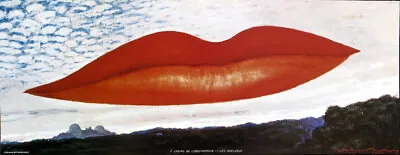 Man Ray LIPS Observatory Time The Lovers Offset Litho 9-1/4 X 24 • $38.50
