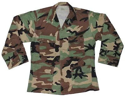 US Army Ranger Marsoc Field Jacket Bdu Woodland Camouflage Small Short • $27.18