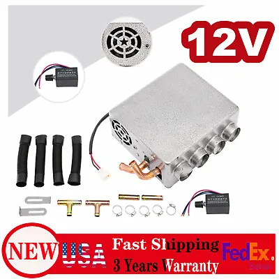 12V Universal Auto Cab Underdash Compact Heater Copper Tube + Speed Switch Fast • $58.90