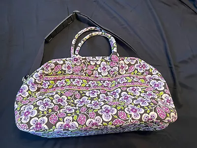 Vera Bradley Weekender Duffle Bag Retired Pattern Plum Petals • $40