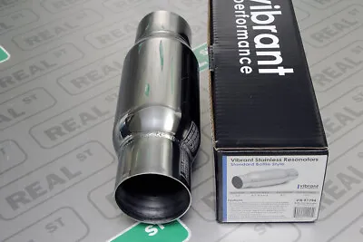 Vibrant Stainless Steel Bottle Style Resonator 3  Inlet/Outlet X 12  Long 1794 • $75.99