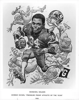 1980s Herschel Walker Running Back Georia Heisman Winner Orig Press Photo • $14.99