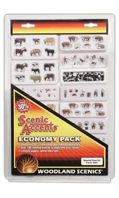 Woodland Scenics 2061 N Scale Assorted Farm Set (100) • $135.99