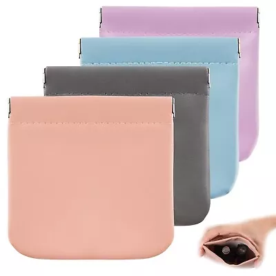 4PCS Pocket Cosmetic Bag No Zipper Self-closing Makeup Pouch Mini Jewelry Storag • $8.99