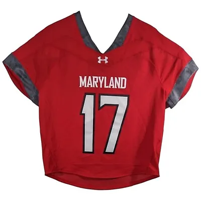 Maryland Terrapins Lacrosse Jersey Mens Large #17 Under Armour Command Terps • $67.99