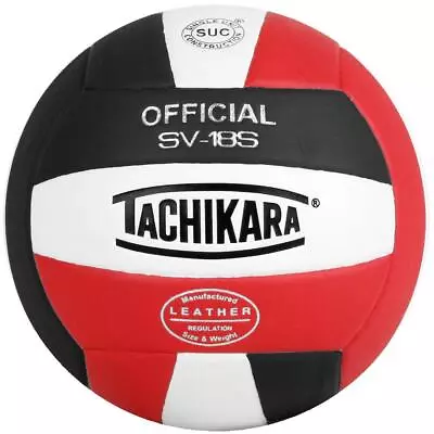 SV18S Composite Leather Volleyball Red/White/Black • $36.05