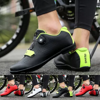 Bike Cycling Shoes Men Road Bike Cycling Shoes Athletic Shoe MTB Bicycle Sneaker • $39.99