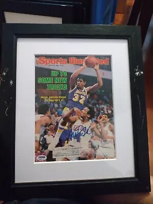Magic Johnson Autographed  Sports Illustrated Lakers Legend PSA Authenticated • $38
