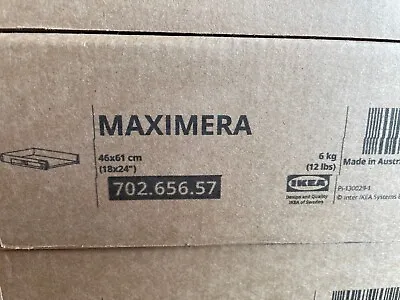 Ikea MAXIMERA Drawer Low White 18x24   702.656.57 - NEW • $84.99