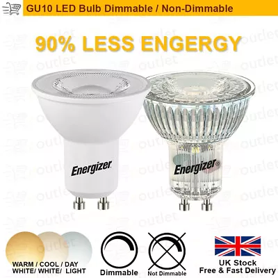 GU10 LED Bulbs Spot Light Lamps Warm Cool DayLight Dimmable Energy Saving • £5.29