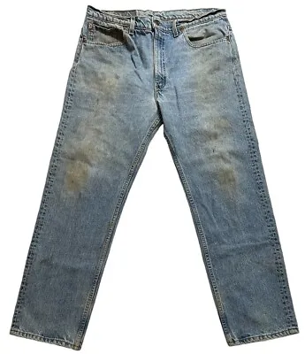 Vintage Levis 505 Jeans Mens Measures 36x30 Made In USA 90s Straight Leg Stained • $49.99
