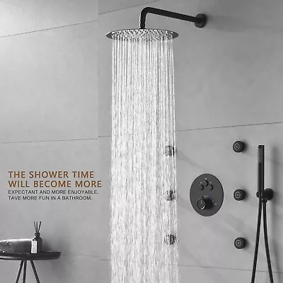 12  Rainfall Shower Head &Handheld Spray;3 Function Bathroom Shower Faucet Set • $334.75