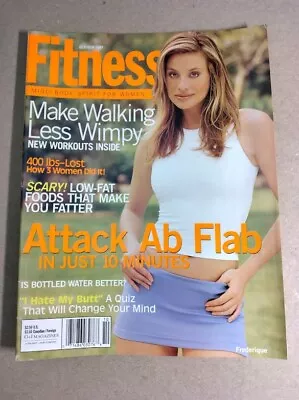 Fitness Magazine Women Oct 1997 Vg 4.0 *frederique Cover *vegetarian *cbns /h • $10.50