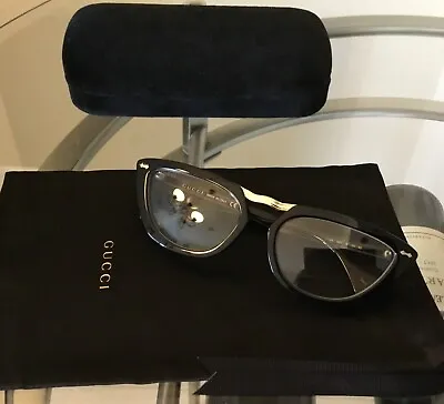 $565 Authentic Gucci Vintage Fashion Cat Eye Unisex Eyeglasses Frame Eyewear • $279